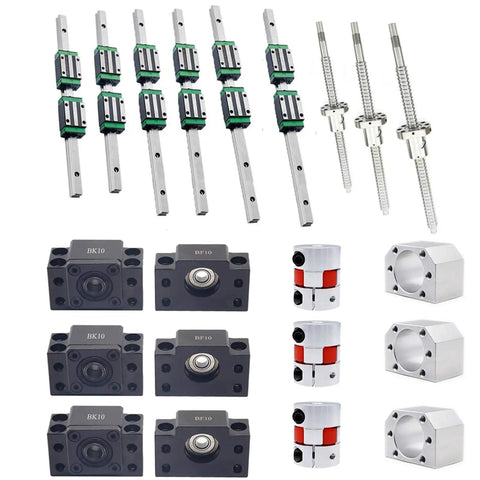 Upgrade Your Rig With This Hardcore Linear Actuator Setup Featuring Hgr20 Square Rail Guide Blocks And SFU1610 Ball Screw Drives crafted for CNC automation.