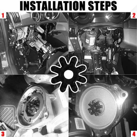 Installation steps for 2Pack Steering Column Coupling For Hyundai And Kia 56315-2K000FFF Steering Gear Bushing Kit