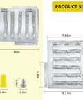 Replacement Dryer Heating Element 61927 503978 dimensions and components, compatible with Amana ADE3SRGS173TW01, ADE3LRGS171TW01.