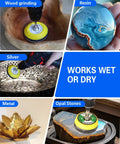 Top Shelf 2 Inch Sanding Disc Bundle With 133 Piece Hook And Loop Buffing Pads For Electric Drills and Rotary Tools Wet Dry Polishing Kit for headlight restoration and fast metal touch ups used on wood and resin.