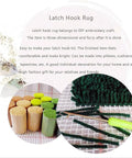 Butterfly Latch Hook Rug Kit for Adults and Kids Beginner Friendly DIY Embroidery Craft Set with yarn, hook, and canvas details