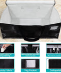 Extra Large 125L Moving Bags Set Of 8 Versatile Essential With Zipper Carry Handles Tag Pocket Boss Space Saving Totes