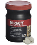 Front view of MuckOff Pond Muck Treatment For Water Gardens And Bird Baths With Natural Bacteria And Enzymes, 24 Tablets.