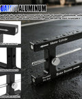 Shop Grade Aluminum Brake Booster Adjustment Tool With Strong Magnet And Precision Push Rod Distance Gauge for Master Cylinder alignment.