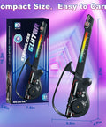 CL Funny Kids Electric Stringless Guitar With DJ Turntable And Lights in compact size with vivid LED lights, ideal for kids 3 to 12.