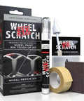 Silver Wheel Touch Up Paint Kit For Cars Easy 3 Step DIY Alloy Rim Repair With Fast Dry Pen Curb Rash Remover For Scuffs And Chips OEM Finish Wheel Paint For Home Rim Restoration box contents