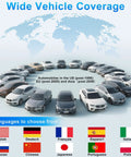 All In One OBD2 Scanner Diagnostic Tool For Cars And Trucks Plug And Play Read And Clear Check Engine Codes language options