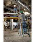 Construction site using Three Beam Line Laser With Self Leveling And Magnetic Pivot Bracket, 2x Brighter Diodes for visibility, DW089K model