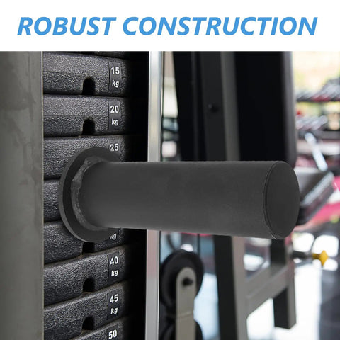 Weight Stack Extender Pin For Exercise Machines With Spring Collar And Locking Clip Durable Steel Gym Accessory visible