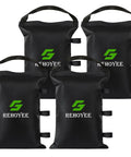 Heavy Duty Sand Bags For Canopy Legs Set Of 4 Empty Weight Bags For Pop Up Tents Fill With Sand Pebbles Or Soil Durable 1680D Black