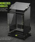 Heavy Duty Metal Golf Simulator Case For R50 Launch Monitor Protects Against Bumps And Collisions Ventilated Design