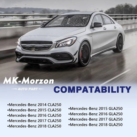 Image of a Mercedes-Benz CLA250, compatible years listed, highlighting fit for Air Cleaner Intake Inlet Duct Hose Tube Direct Fit 2014-2018