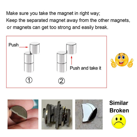 12 Pack N52 Neodymium Round Magnets, 1/2 Inch By 1/2 Inch Cylinders, Anti Corrosion Coated, Ultra Strong Rare Earth Magnets For Lifting, Holding And Fastening, Universal Magnetic Holder Tool