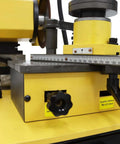 Pro Grade Electric Saw Blade Sharpener For Welding And Hacksaw Teeth With Built In LED Lamp and Premium Diamond Grinding Wheel, detailed view.