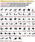 Ultimate AAA Battery Holder Collection showing diverse styles and connectors for versatile DIY and industrial power solutions.
