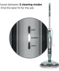 Heavy Duty Steam And Scrub Mop For Hard Floors All In One Deep Cleaning Game Changer with three steam level settings.