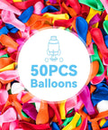 Colorful 50-piece balloons for Balloon Launcher And Powered Car Set For Toddlers 3 To 5 Frog Theme STEM Toy Cool Racer Kit