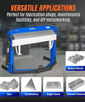 50 Inch Foot Clamp Pan And Box Brake For Light Duty Sheet Metal Folding Pro Grade Performance Bend Up To 135 Degrees With 1.9 Inch Clamping Lift And 2 Inch Box Depth Hands Free Foot Pedal For Pans Boxes And Custom Metal Parts