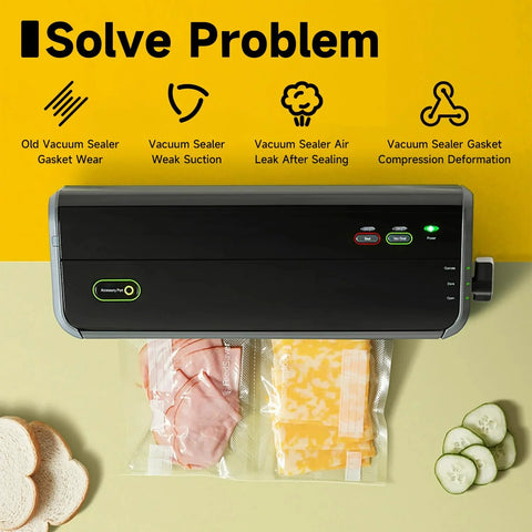 Vacuum sealer gasket set, two-pack foam gaskets for FoodSaver FM2000/FM2010/FM2100/FM3600/GM2050/GM2150/VS0150