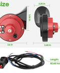 Universal 12 Volt Golf Cart Horn Kit With Easy Plug And Play Install Hand Steering Mount Button Horn Switch And Wire Harness