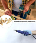 10 Pack Brass Dope Drill Chuck Collet Set For Rotary Tools And Electric Drills Fits One Eighth Inch And Three Point Two Millimeter Collets Quick Change Four Point Two Millimeter Shank Durable Gold Finish in use with drill and rotary tool