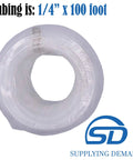 Roll of IMT14100 Refrigerator Ice Maker Water Line Tubing One Quarter Inch Outer Diameter By One Hundred Feet LLDPE