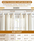 Diagram showing curtain rod size guide with 1 Inch Curtain Rod Set For Windows 32 To 58 Inches Telescoping Silver Rods With Sparkly Acrylic Crystal Finials