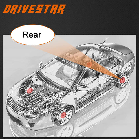 Diagram showing placement of Beefed-Up Rear Wheel Hub And Bearing Assembly Set for Nissan Maxima 2002-2008, Altima 2002-2006, Quest 2004-2009