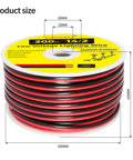 Low Voltage Landscape Lighting Wire 14 Gauge 2 Conductor Red And Black 200 Feet Direct Burial, Weatherproof, Built To Last