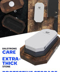 All In One Knife Sharpening Kit With Dual Grit 1000 6000 Whetstones Extra Thick Corundum Sharpening Stones in Oak Box