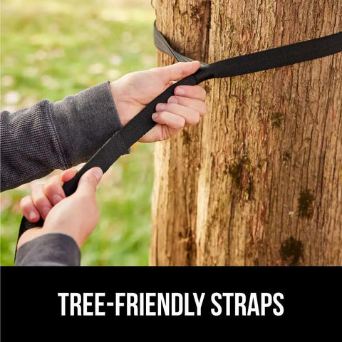 Durable Camping Hammock Built Tough With Heavy Duty Tree Straps Holds Up To 500 Lbs Steel Carabiners For A Secure Hang