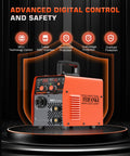 145A MIG Welder 110V 4 In 1 Multi Process Wire Feed Welder with advanced digital control and safety features