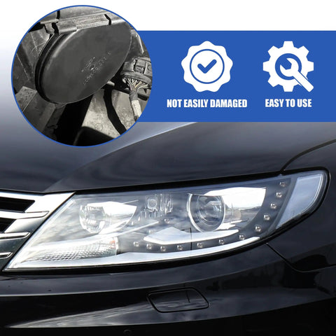 Direct Fit VW CC HID Xenon Headlight Dust Cap Dust Cover for Xenon Lamp OEM 1300502027 installed on vehicle