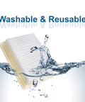 Two Pack Pleated Replacement Filters For Hoover FloorMate Upright Vacuums That Sucks Up Dust Fits FH40000 Wet in Water