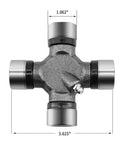Rock Solid Performance Drive Shaft Center Support Bearing and Heavy Duty U Joint Kit top view 1330 Series Universal Joint dimensions