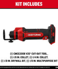 Tough 20V Max Cordless Cut Out Tool Rips Through Drywall And Plasterboard Without Missing A Beat, Includes tool attachments and bits