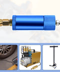 Blue Aluminum Alloy Air Filter Water Oil Separator With Female And Male Quick Connects for high-pressure compressors