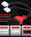 Tesla Diagnostic Cable TCAN003 Splitter For Model 3 Y S X With 20 Pin And 12 Pin To 16 Pin OBDII Adapter connectors showing.