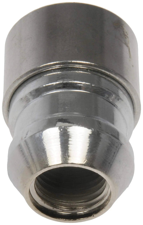 Heavy Duty M14 1.50 Thread Wheel Lock Set end view showing hardened steel material designed for theft protection.