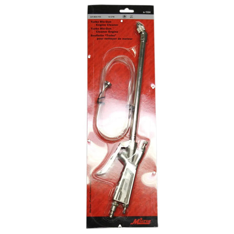 Turbo Siphon Spray Cleaning Blow Gun 225 Max PSI with 5 Feet Siphon Tubing in packaging