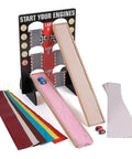 Hands On Motion And Friction STEM Kit For Kids Ages 5 To 12, 21 Piece Physics And Engineering Set With Adjustable Wooden Ramp