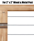 50 Pairs Invisible Cable Railing Kit For One Eighth Inch T316 Stainless Steel Cable Hardware with wood and metal post use
