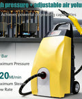 Quick Heat Up Yellow Steam Cleaner With Full Attachments For Multi-Spot Use 3000 Watt High Power Motor Delivers Powerful Steam In Just 20 Seconds.