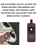 No Fuss Tpms Reset Tool For Universal Vehicle Tire Pressure Sensor Activation and OBD2 Programming, handheld device activating tire sensor.