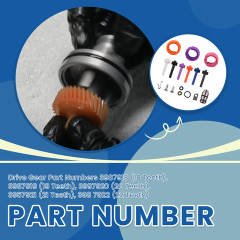 GM Speedometer Gear Kit For Powerglide TH350 Transmission With Six Driven Gears 17 18 19 20 21 22 Teeth And Three Drive Gears 7 8 10 Teeth Bullet Casings O Rings Seals Clamps Included