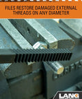 15 Piece Metric Thread Restorer Set Pro Grade With Dies Taps And Restorer File For Damaged Threads M6 To M12 in use on bolt.