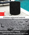 Beefed Up Weatherproof Patio Cooler Bar Table Cover For Keter Pacific 7.5 Gallon Cool Bar shown with waterproof material