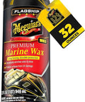 Flagship Premium Marine Wax for Boats, Easy To Use Boat Polish And Wax, Remove Scratches Swirls And Oxidation With Lasting Polymer Protection For Fiberglass And Gel Coat, 32 Oz Bottle