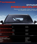 Heavy Duty 24 And 21 Inch Windshield Wiper Blades With Slick All Season Beam Design And Built In Wear Indicator For Buttery Smooth Glides And Zero Stress Swap Upgrade Your Rig Now on a vehicle's windshield.