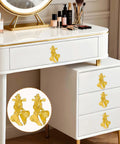 4 Pack Goldfish Cabinet Knobs With 3D Sculpted Fish Design for Cabinets and Drawers totally cute animal hardware on dresser